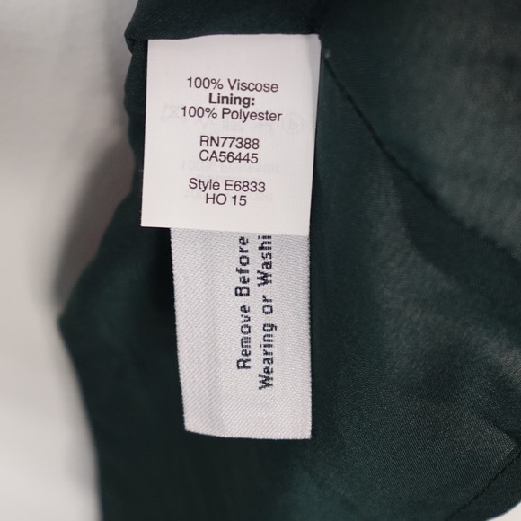 Madewell Blue Green Wrap Skirt Asymmetrical Knee-Length - Picture 9 of 10